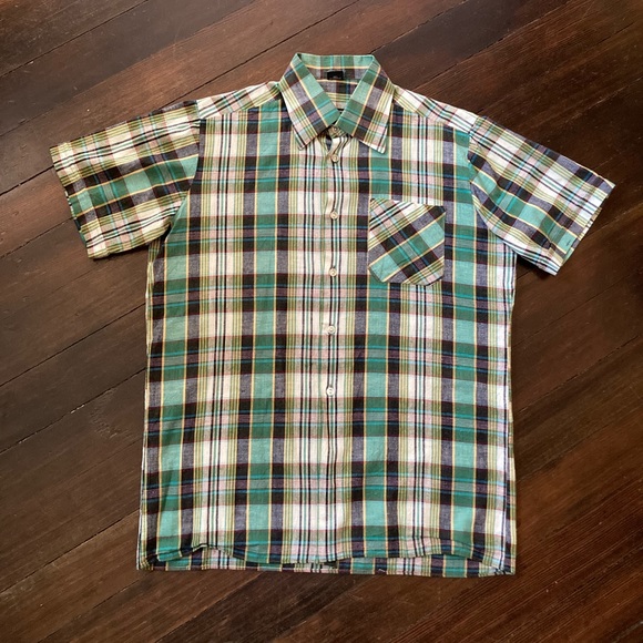 *VINTAGE* PRE-OWNED ESCORT brand BUTTON DOWN S/S SHIRT -  POSSIBLY 60’s - Picture 1 of 7